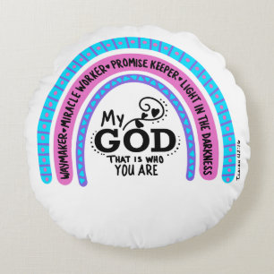 Coussins Ronds Faiseur de chemin Ouvrier de miracles Mon Dieu C'e