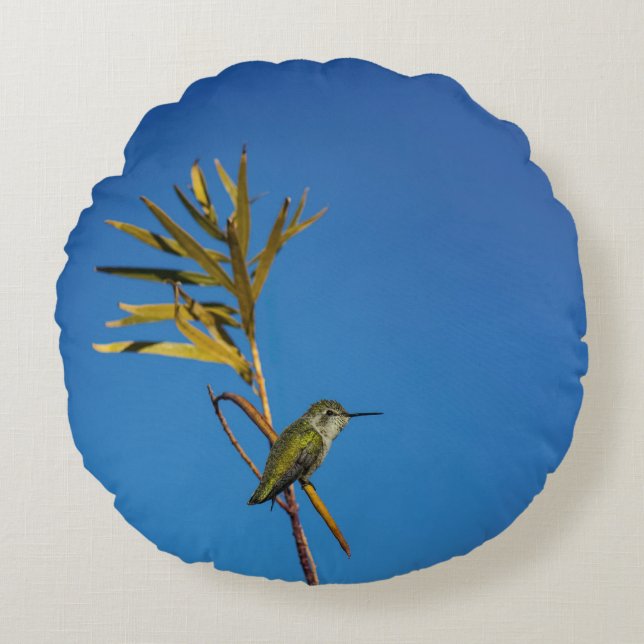 Coussins Ronds Female Hummingbird  (Devant)