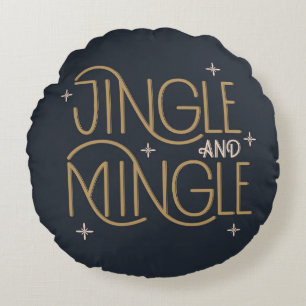 Coussins Ronds Festive Jingle et Mingle Holiday Design