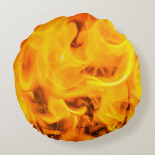 Coussins Ronds Feu et flammes
