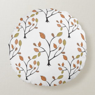 Coussins Ronds Feuille élégant