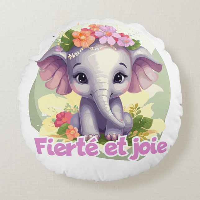 Coussins Ronds Fierté et joie (Devant)