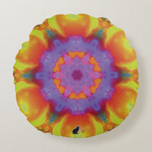 Coussins Ronds Fiesta Kaleidoscope