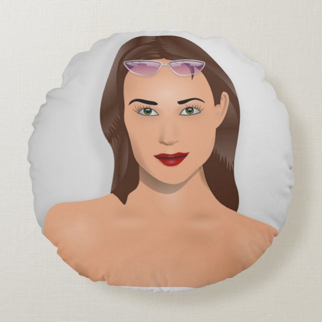 COUSSINS RONDS FILLE D'ÉTÉ (Devant)