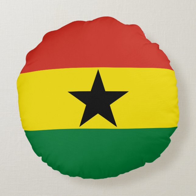 Coussins Ronds Flag du Ghana (Dos)