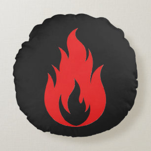 Coussins Ronds Flamme rouge