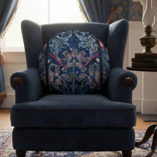 Coussins Ronds Fleurs de velours vintage : élégance d'inspiration