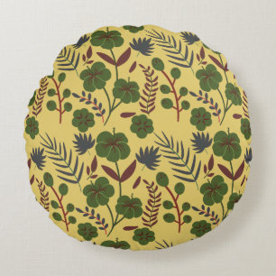 Coussins Ronds Fleurs et papillons floraux motifs sans soudure