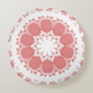 Coussins Ronds Fleurs roses
