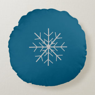 Coussins Ronds Flocon de neige