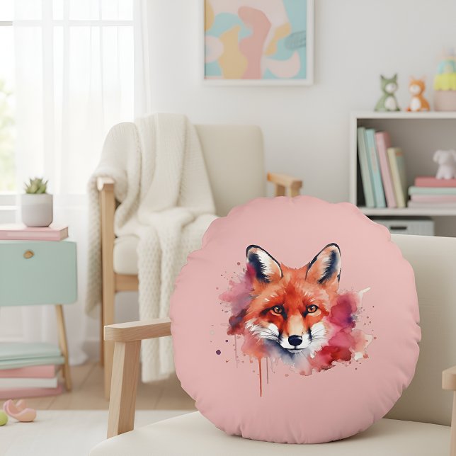 Coussins Ronds Fox Round Pillow (Créateur téléchargé)