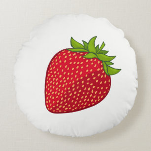Coussins Ronds Fraise