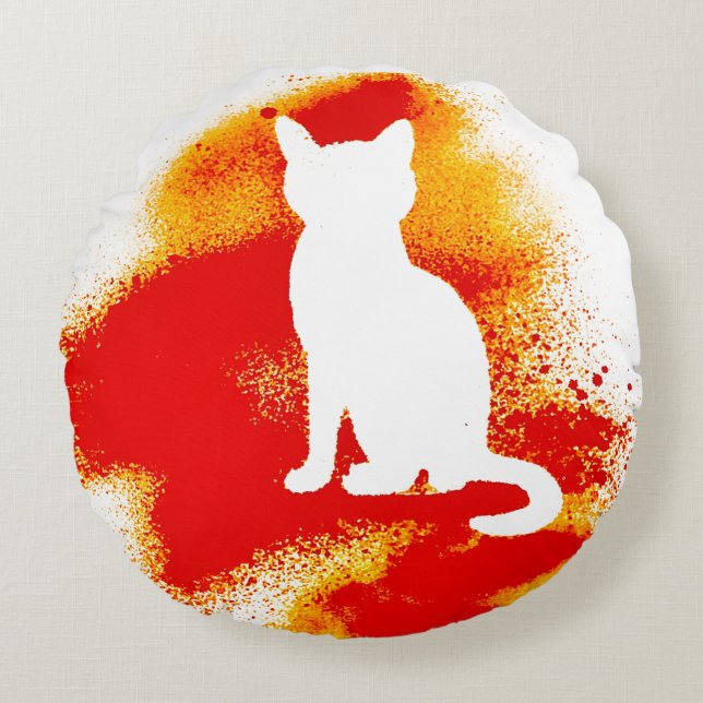 Coussins Ronds Freak Meow-t Fur Sure (Devant)