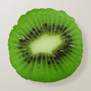 Coussins Ronds Fruit Kiwi tranche fraîche