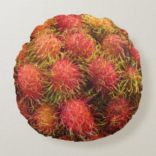 Coussins Ronds Fruits tropicaux Rambutan