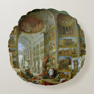 Coussins Ronds Galerie des vues de Rome antique, 1758