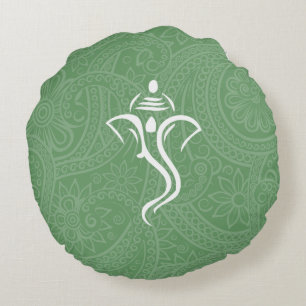 Coussins ronds Ganesha personnalisés