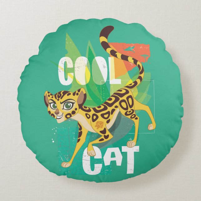 Coussins Ronds Garde-lions | Cool Cat Fuli (Devant)