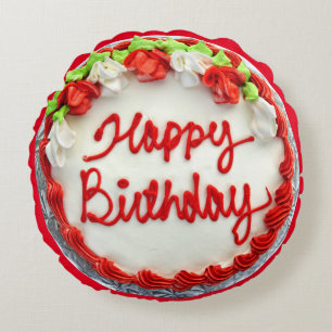 COUSSINS RONDS GÂTEAU D'ANNIVERSAIRE