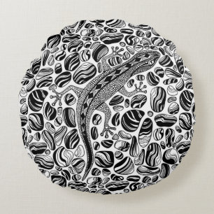 Coussins Ronds Gecko et galets