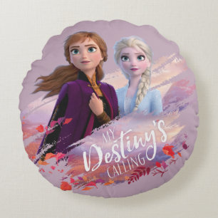 Coussins Ronds Gelée 2 : Anna et Elsa Mon destin appelle