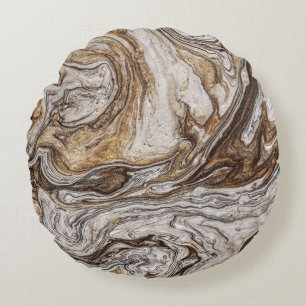 Coussins Ronds glamor 001 couleur brun liquide