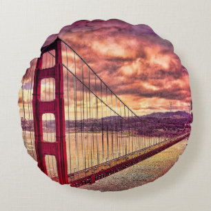 Coussins Ronds Golden gate bridge à San Francisco, la Californie