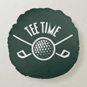 Coussins Ronds Golfers Tee Time