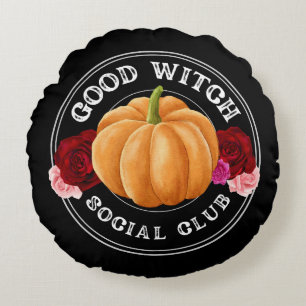 Coussins Ronds Good Witch Social Club Halloween