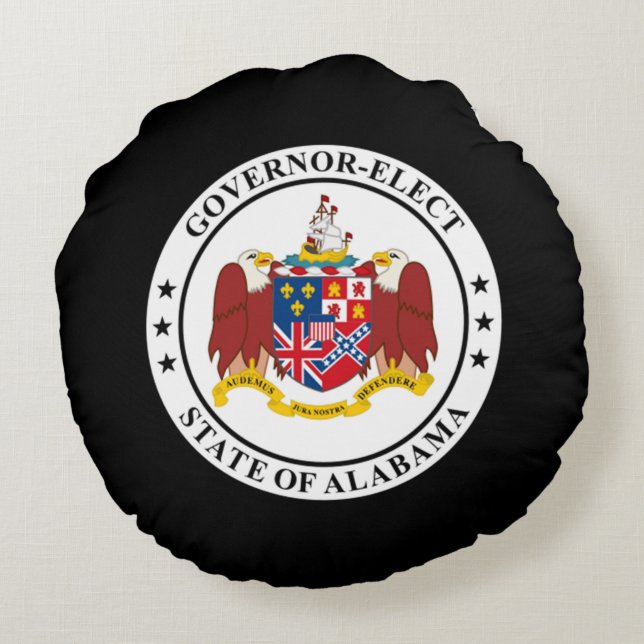 Coussins Ronds Gouverneur élu de l'Alabama (Dos)