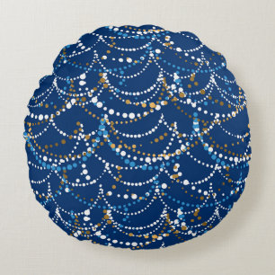 Coussins Ronds Grain de Noël : motif festif sans soudure