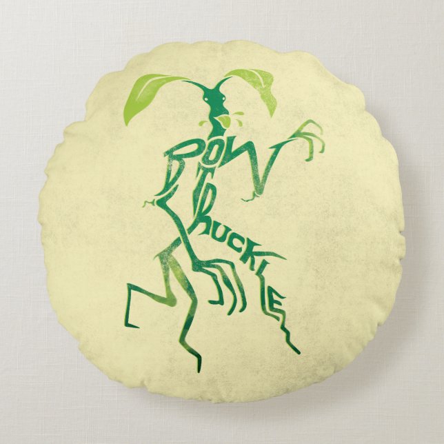 Coussins Ronds Graphique de typographie BOWTRUCKLE™ PICKETT™ (Devant)