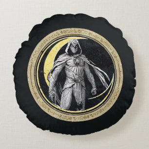 Coussins Ronds Graphisme de personnage Lune Chevalier Croissant d