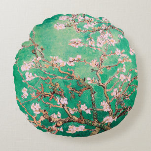 Coussins Ronds Green Van Gogh Almond Blossoms