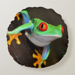 Coussins Ronds Grenouille à yeux rouges tropicale - Agalychnis Ca
