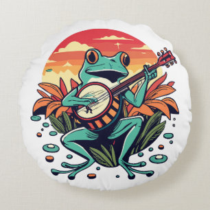 Coussins Ronds Grenouille banjo