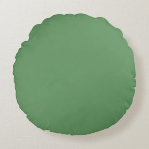 Coussins Ronds Gris foncé muet Vert uni uni couleur personnalisée