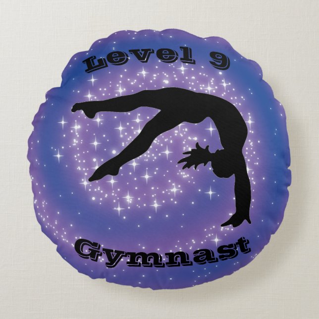 Coussins Ronds Gymnaste de niveau 9 (Devant)