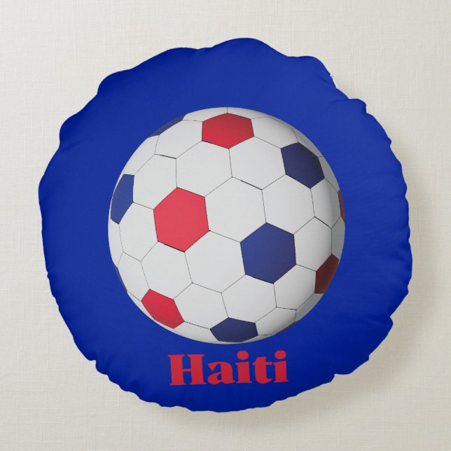 Coussins Ronds Haiti Soccer (Dos)