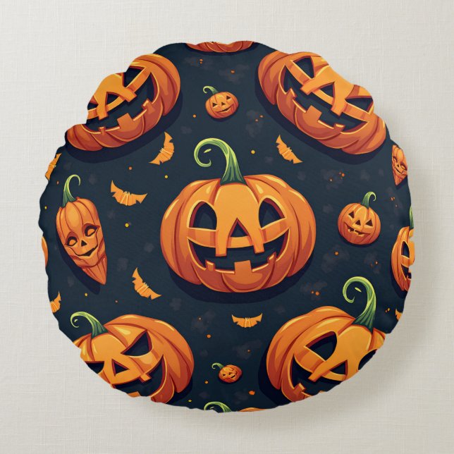 Coussins Ronds Halloween Cushion (Devant)