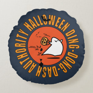 Coussins Ronds Halloween DDD, emblème de l'autorité Jeter l'oreil