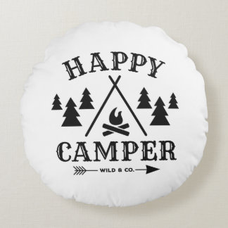 Coussins Ronds Happy camper