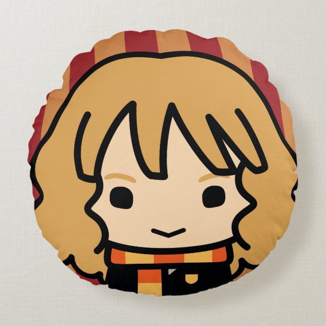 Coussins Ronds Hermione Granger personnage de dessin de personnag (Devant)