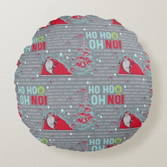 Coussins Ronds Ho Ho Oh Non | Père Noël (Devant)