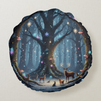 Coussins Ronds Holiday Throw Pillow