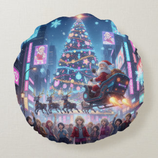 Coussins Ronds Holiday Throw Pillow