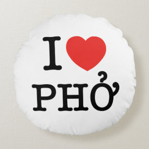 Coussins Ronds I Heart (Amour) Pho