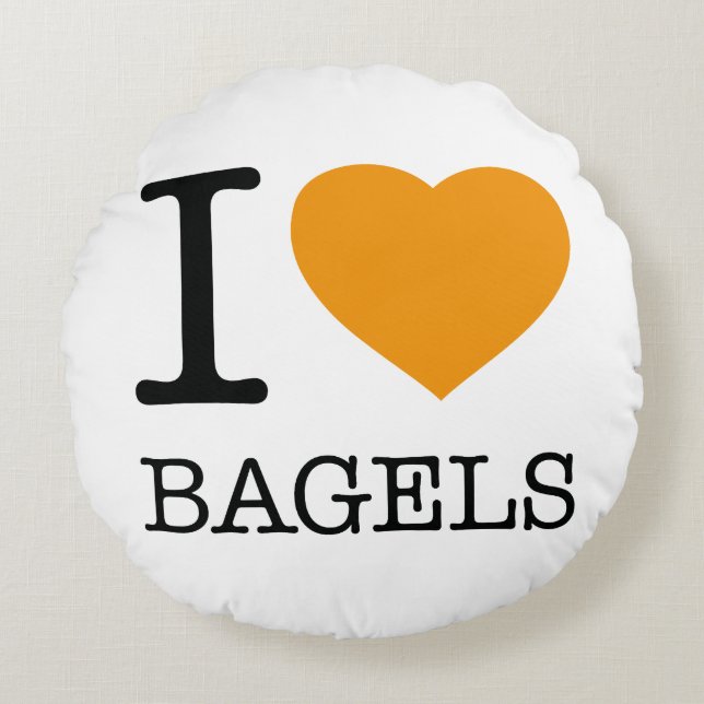 COUSSINS RONDS I LOVE BAGELS (Devant)