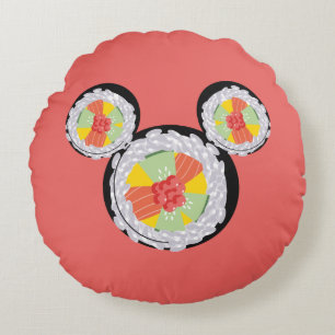 Coussins Ronds Icône de sushi Mickey