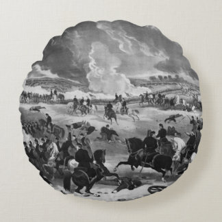Coussins Ronds Illustration de la bataille de Gettysburg